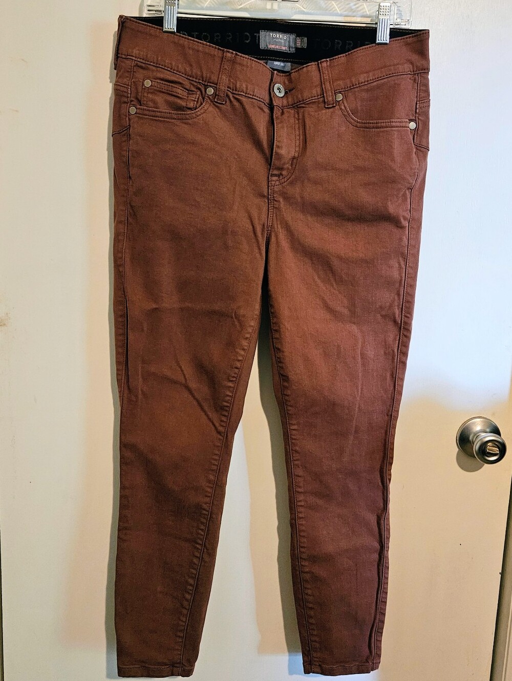 Torrid Bombshell Skinny Super Soft Jeans Women’s 12S Light Brown Stretch